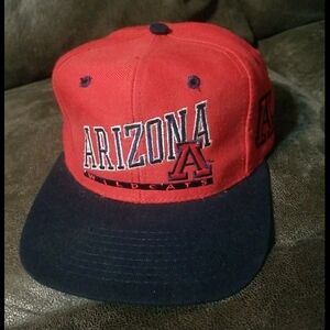 Signature Red and Blue Arizona Wildcats 1984 Hat Snapback